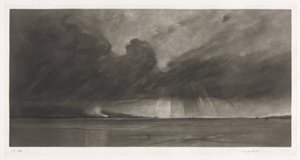 Cloud March over the Sands of Dee by Frank Short