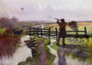 Norfolk Broads: An October Morning on the Marshes by Frank Southgate