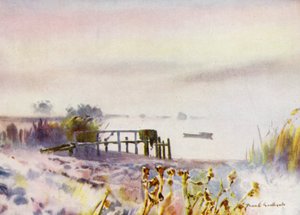 Norfolk Broads: Frosty Sunrise on Ormesby Broad by Frank Southgate