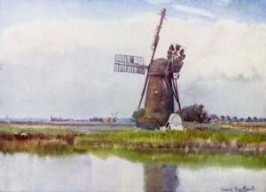 Norfolk Broads: Mill Country above Stokesby by Frank Southgate