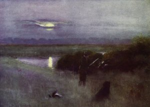 Norfolk Broads: Moonrise, at Flight