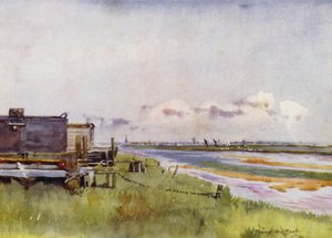 Norfolk Broads: Yarmouth from Breydon by Frank Southgate