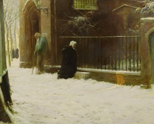 Outside the Church by Frank Spenlove Spenlove