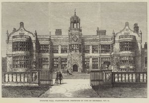 Ingestre Hall, Staffordshire, Destroyed by Fire on Thursday, 12 October by Frank Watkins