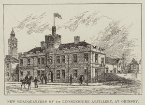 New Headquarters of 1st Lincolnshire Artillery, at Grimsby by Frank Watkins