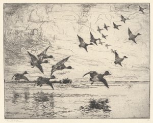 The Alarm P. 111 Pub. St. by Frank Weston Benson