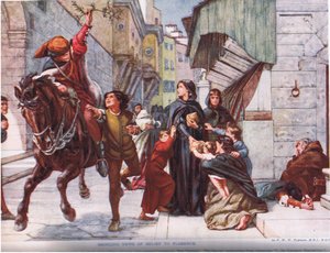 Bringing News of Relief to Florence, illustration from 
