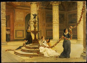 The Morning of the Festival - Central Italy by Frank William Warwick Topham