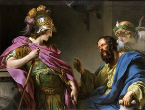 Alcibades Being Taught By Socrates by François André Vincent