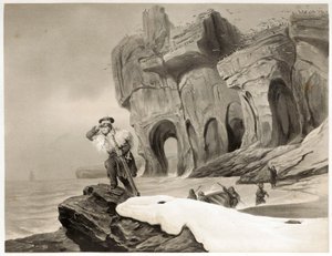 Bear Island from Voyages en Scandinavie, en Laponie, au Spitzberg et aux Feroe, pub. 1852 by François Auguste Biard