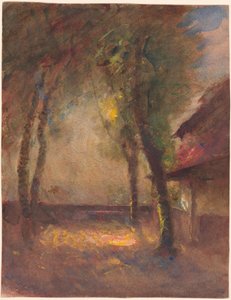 The Terrace of the Ravier House in Morestel by François Auguste Ravier