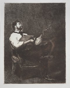 Guitar Player by François Bonvin