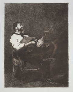 Guitar Player by François Bonvin