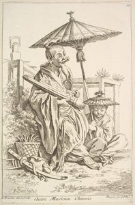 Another Chinese Musician by François Boucher