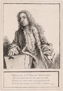 Antoine Watteau, c. 1727 by François Boucher