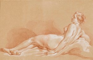 Young Woman Reclining by François Boucher