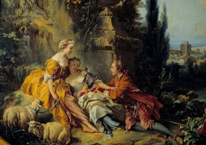 Pastoral Conversation by François Boucher