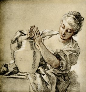 Girl at a Well by François Boucher