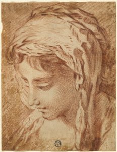 Head of a Woman by François Boucher