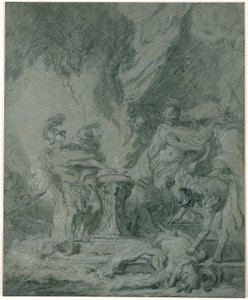 Mucius Scaevola Putting His Hand in the Fire