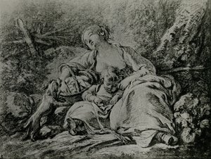 On the Way to Market by François Boucher