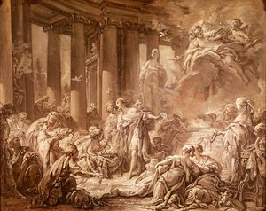 Psyche Receiving the Divine Honors (Preparatory Study), c.1740