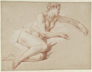 Reclining Female Nude by François Boucher