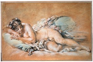 Sleeping Young Woman, 1758 by François Boucher