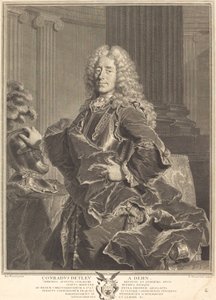 Conradus Detleu von Dehn by François Chereau I after Hyacinthe Rigaud