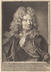 Nicholas Boileau by François Chereau I after Hyacinthe Rigaud