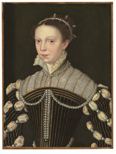 Elisabeth of Valois, Queen of Spain by François Clouet