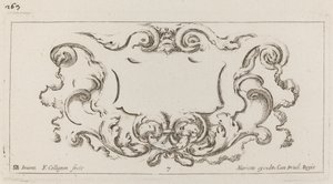 Cartouche by François Collignon after Stefano Della Bella