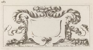 Cartouche by François Collignon after Stefano Della Bella