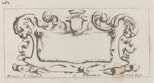 Cartouche by François Collignon after Stefano Della Bella