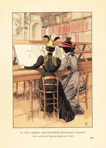 In the Cabinet des Estampes, Bibliotheque Nationale by François Courboin