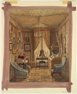 Interior of a Dressing Room with Tented Ceiling, 1848