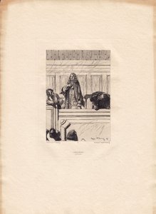 Victor Hugo - Hans of Iceland - The Tribunal by Francois Flameng