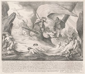 The Seconda Macchina for the Chinea of 1742: Ulysses and the Sirens by François Hutin