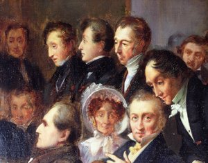 Lecture in the Foyer of the Comedie Francaise, 26 May 1828 (detail)