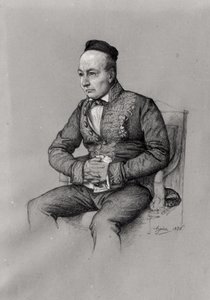 Portrait of Charles Augustin Sainte-Beuve by François Joseph Heim