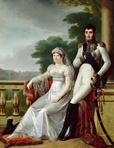 Jérôme Bonaparte and Catharina of Württemberg as King and Queen of Westphalia