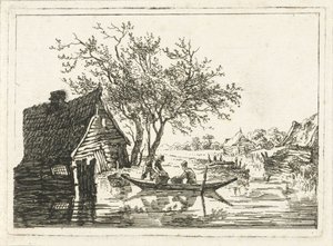 River Landscape with Farm