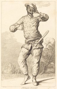 Arlequin pleurant by François Joullain after Claude Gillot