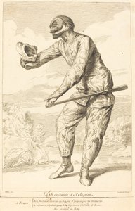 The Reverence of Harlequin by François Joullain after Claude Gillot