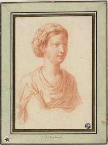 Bust of Woman with Turban by François Le Moyne