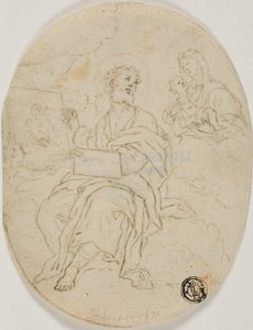 Saint Luke Painting the Madonna and Child by François Le Moyne