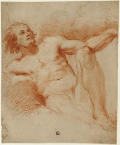Seated Male Nude