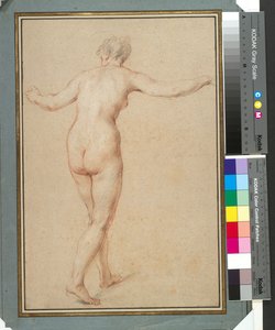Standing Female Nude Seen from Behind (c.1722) by François Lemoyne
