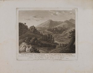 View of the Convent of St. Cosimato (no. II) by François Morel