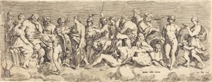 The Admission of Psyche to Olympia by François Perrier after Raphael